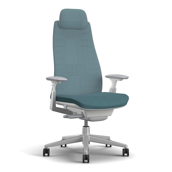 Side view of Fern Executive Office chair in colour Blue
